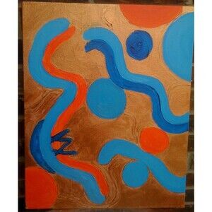 original abstract painting cell 20 x 16